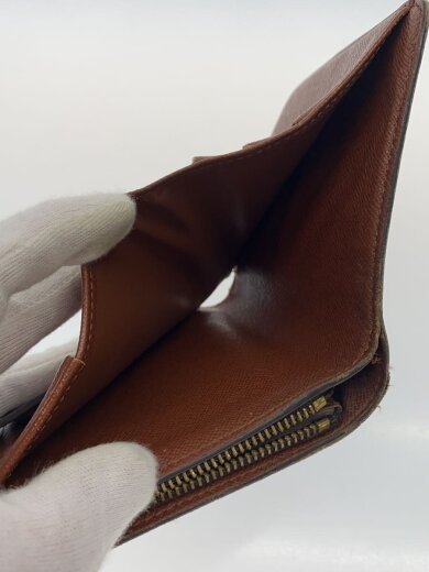 商品画像：コンパクト・ジップ_モノグラム・キャンバス/PVC/BRW/レディース 6