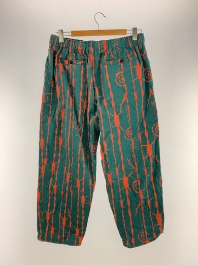 商品画像：Belted Pant/S/コットン/GRN/総柄 2
