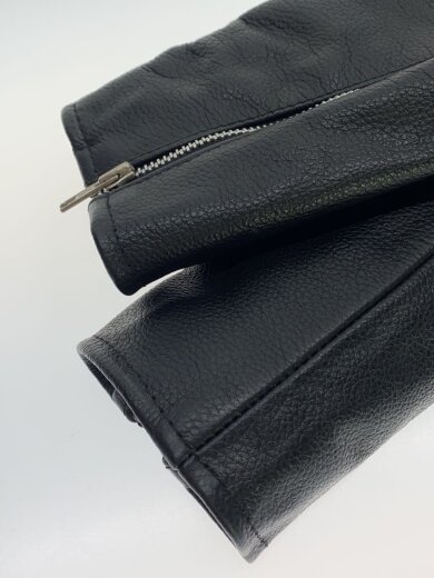 商品画像：シングルライダースジャケット/40/レザー/BLK/無地// 6