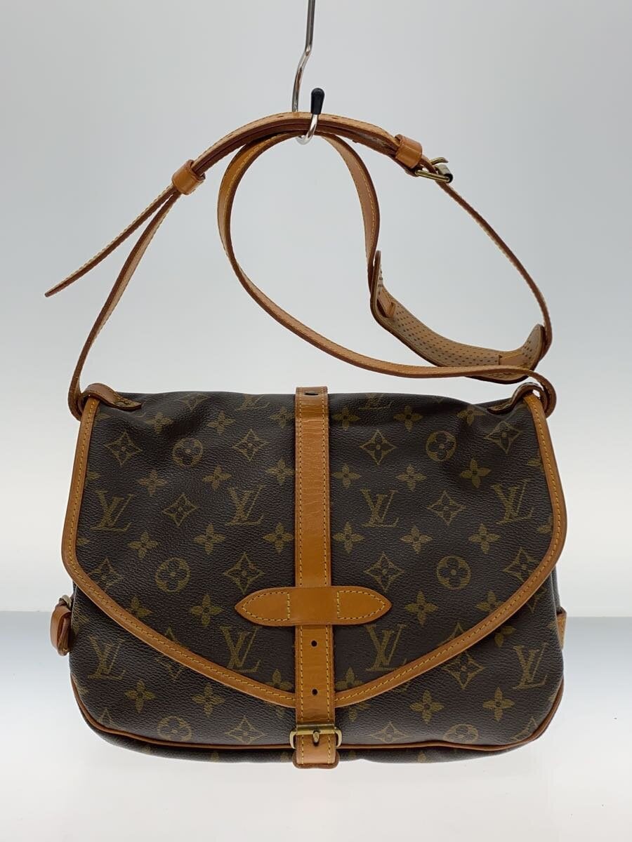 LOUIS VUITTON / 1)ソミュール30_モノグラム・キャンバス_BRW/PVC/BRW//