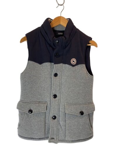 商品画像：ベスト/2/コットン/NVY/無地/D1P06-505-29/フード無し/色あせあり 1