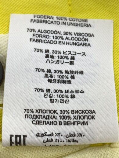 商品画像：ボトム/34/コットン/YLW 5