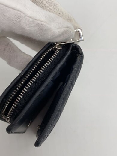 商品画像：リピート アナグラム/2つ折り財布/レザー/BLK/総柄/レディース 7