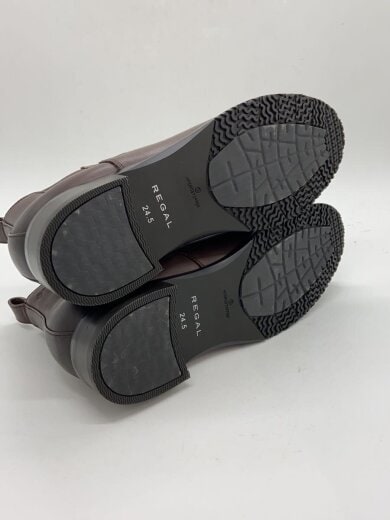 商品画像：サイドゴアブーツ/24.5cm/BRW/レザー/F06R 4