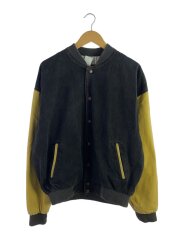 スタジャン/L/コットン/BLK/アニマル/dodge/avenger/カナダ製