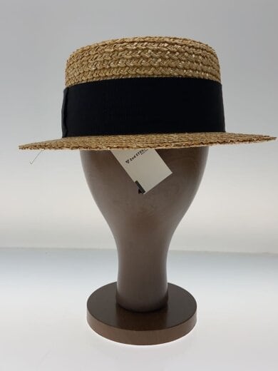 商品画像：ストローハット/カンカン帽子/57.5cm/キャメル/メンズ 3