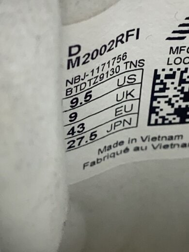 商品画像：M2002/ホワイト/27.5cm/WHT 5