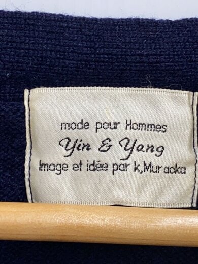 商品画像：Yin&Yang/カーディガン(薄手)/--/ウール/NVY/無地/6364 3