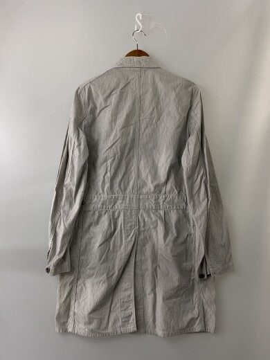 商品画像：ショップコート/M/コットン/WHT/ストライプ// 2