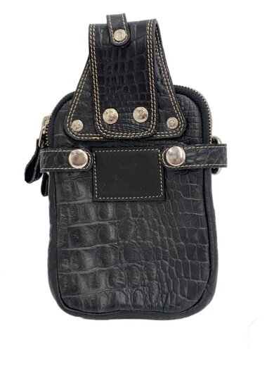 商品画像：ポーチ/レザー/BLK 3