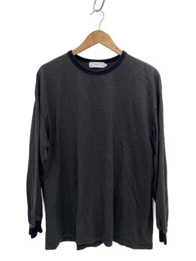 商品画像：長袖Tシャツ/2/コットン/BLK/ボーダー/GU251-70117B 1