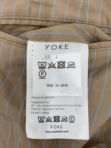 商品画像：ショートパンツ/2/コットン/BEG/ストライプ/YK24SS0709P 5