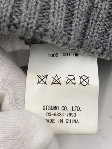 商品画像：ニットキャップ/FREE/コットン/GRY/無地/メンズ/HM31GD107// 5