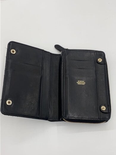 商品画像：2つ折り財布/レザー/BLK/メンズ// 7