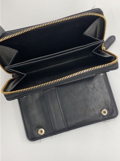 商品画像：2つ折り財布/レザー/BLK/メンズ// 9