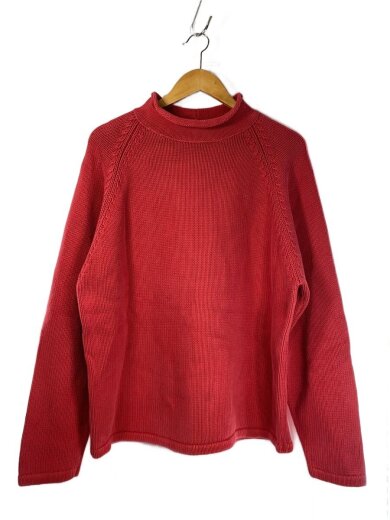 商品画像：90s/巨人タグ/ニット・セーター(薄手)/L/コットン/レッド 1