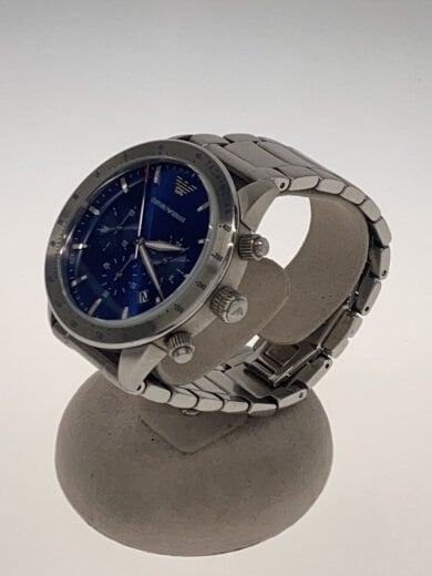 商品画像：クォーツ腕時計/アナログ/ステンレス/BLU/SLV/SS/AR-11306 2