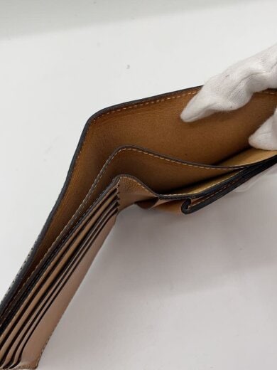 商品画像：3つ折り財布/馬革/BLK/無地/メンズ// 5