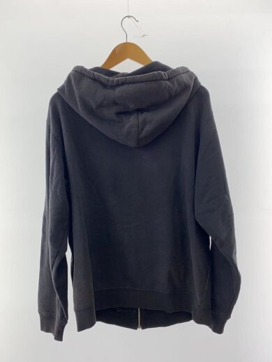 商品画像：ジップパーカー/S/コットン/BLK/無地 2