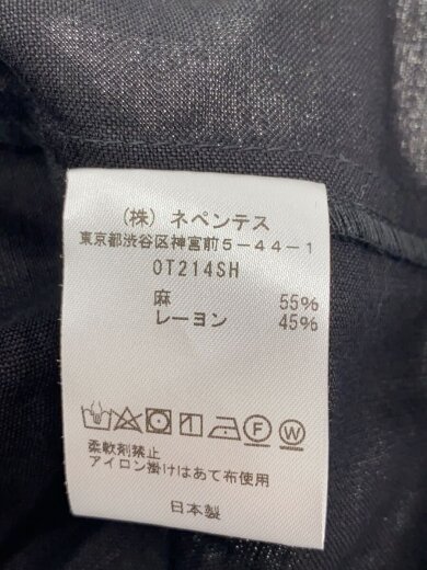 商品画像：長袖シャツ/XS/リネン/BLK/無地/0T214SH 4