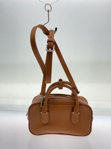 商品画像：ミニボストン/ショルダーバッグ/レザー/BRW/無地 3