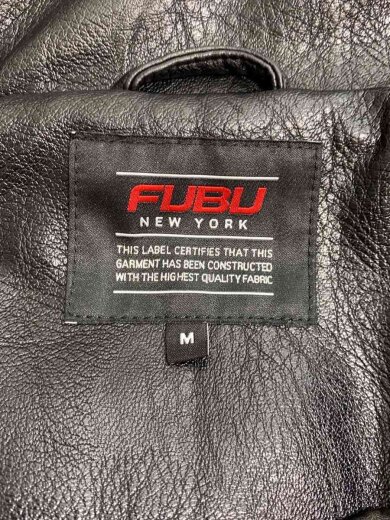 商品画像：レザージャケット・ブルゾン/M/フェイクレザー/BLK/無地/FAM-52300 3