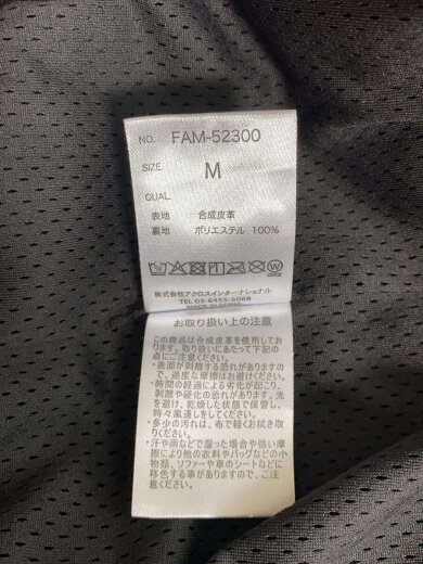 商品画像：レザージャケット・ブルゾン/M/フェイクレザー/BLK/無地/FAM-52300 4