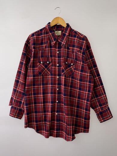 商品画像：dee cee brand/長袖シャツ/34/コットン/RED/チェック 1