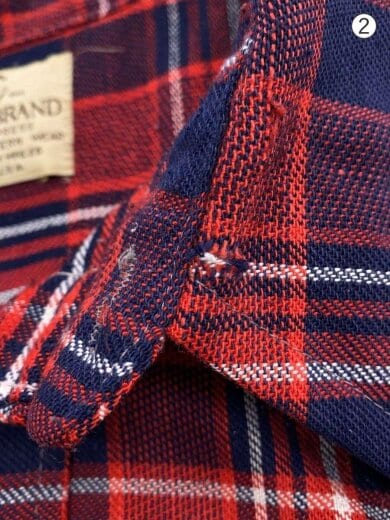 商品画像：dee cee brand/長袖シャツ/34/コットン/RED/チェック 6