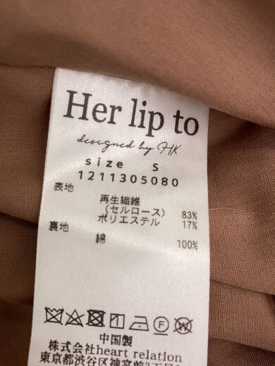 商品画像：半袖ワンピース/S/コットン/BRW/無地/1211305080 4