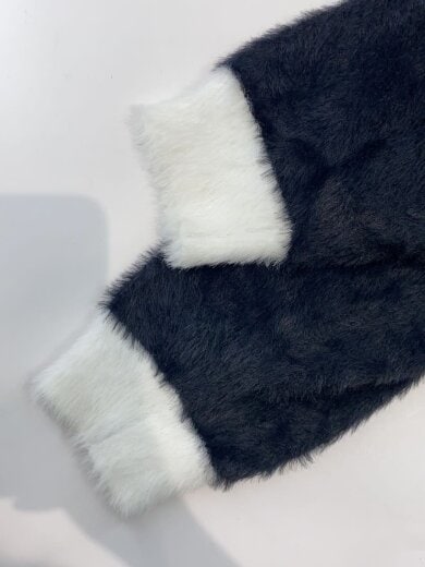 商品画像：ニット・セーター(厚手)/M/ポリエステル/BLK/無地/IC2029 6