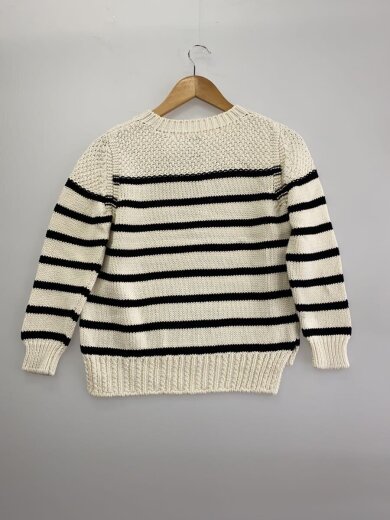 商品画像：ニット・セーター(厚手)/1/コットン/WHT/ボーダー/bn-15sl-05 2