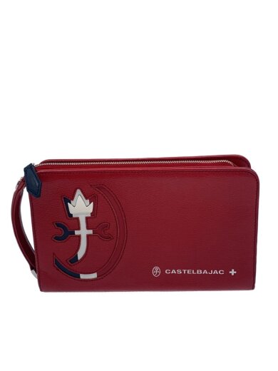 商品画像：セカンドバッグ/--/RED/無地// 1