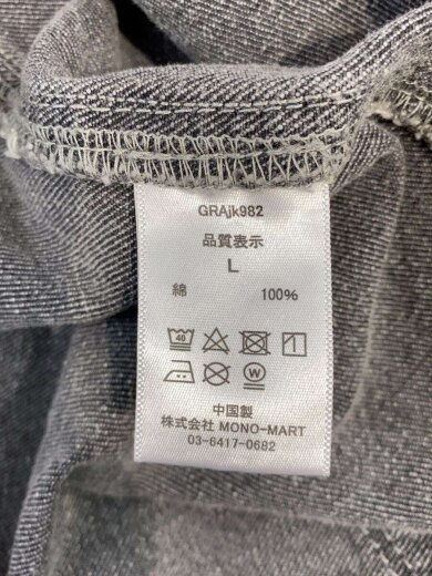 商品画像：Gジャン/L/コットン/GRY/無地/GRAJK982 4