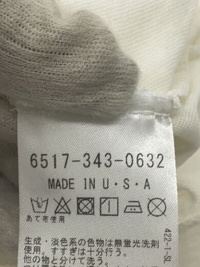 商品画像：Tシャツ/--/--/WHT// 4