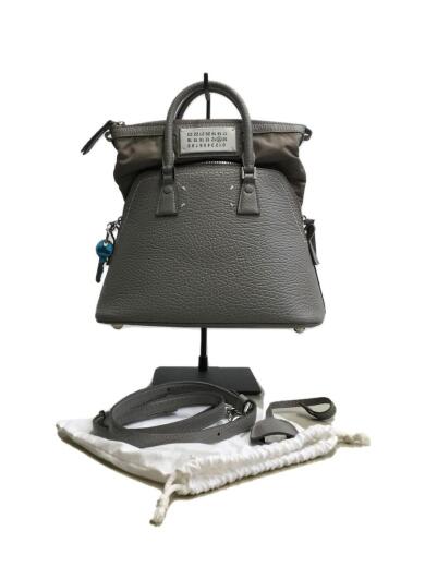 画像：Maison Margielaハンドバッグ/レザー/GRY/S56WG0082 P0396/2WAY 5AC ファイブエーシー/汚れ有9