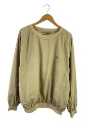 90s/ナイロンプルオーバー/トップス/XL/ナイロン/BEG