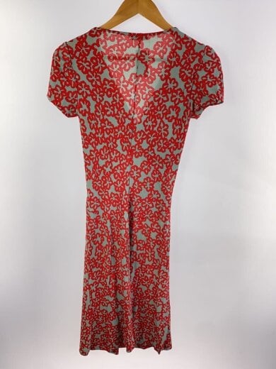 商品画像：半袖ワンピース/S/ポリエステル/RED/花柄 2