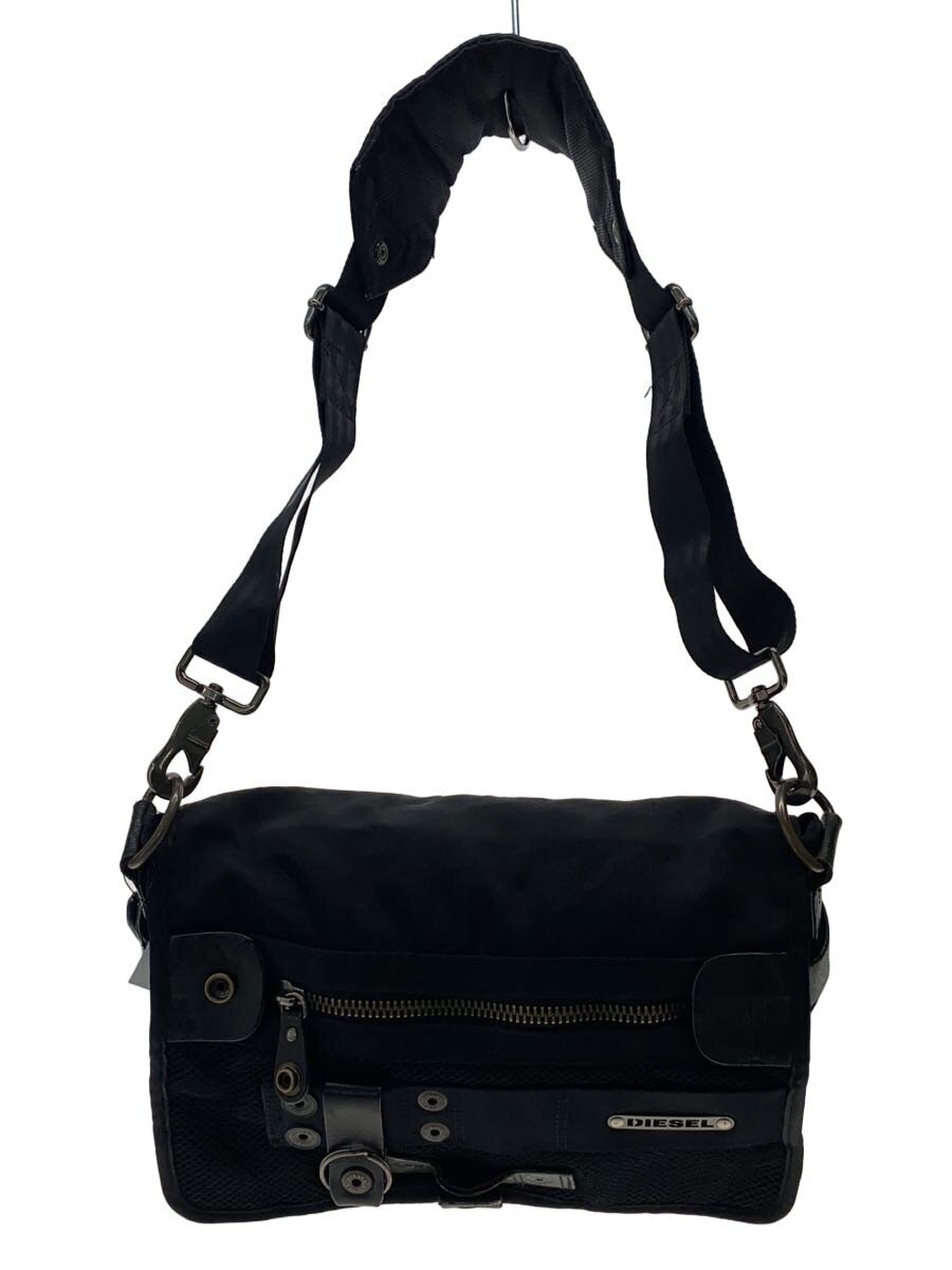 DIESEL / 90s-00s/ショルダーバッグ/ナイロン/BLK