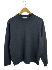 24AW/WOOL WASHI CREWNECK SWEATER/44/ウール/GRY/KR AG CW 0102