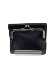 SEMI-GLOSS SMOOTH LEATHER WALLET/BLK/レディース/YO-A05-714-1-02