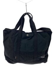 25SS/綿ナイロンリップパッチワーク/トートバッグ/ナイロン/BLK/HO-K203