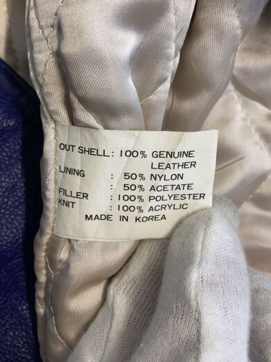 商品画像：Atlantic Stadium/スタジャン/M/レザー/BLU 4