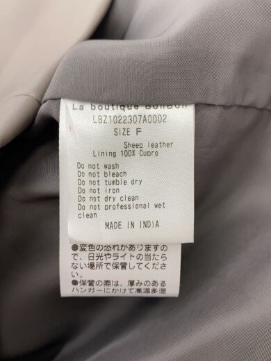 商品画像：レザージャケット・ブルゾン/FREE/羊革/GRY 4