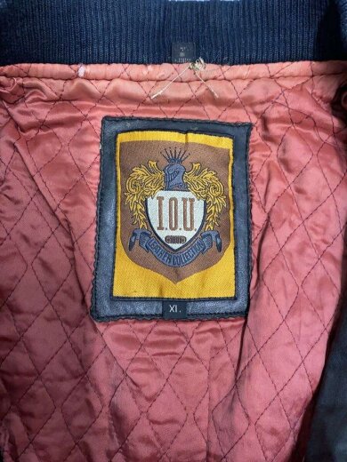 商品画像：I.O.U/スタジャン/XL/レザー/BLK 3