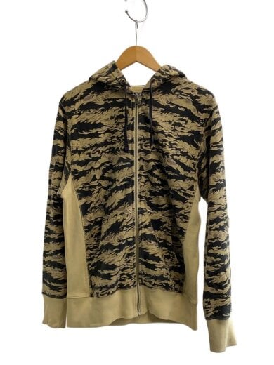 商品画像：00s/タイガーカモ/ジップパーカー/M/コットン/BEG/カモフラ 1