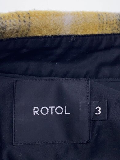 商品画像：ROTOL KSDK CPO H/S SHIRT/ジャケット/3/ウール/YLW/オンブレCK/R13SEM19// 3