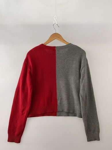 商品画像：00s/バイカラー/ニット・セーター(厚手)/M/コットン/GRY// 2