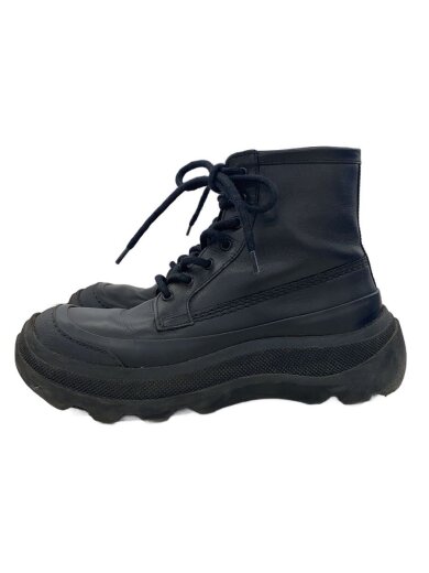 商品画像：レースアップブーツ/25.5cm/BLK/レザー 1