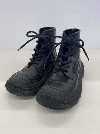 商品画像：レースアップブーツ/25.5cm/BLK/レザー 2